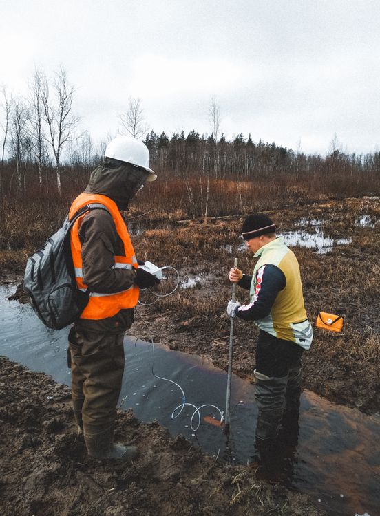 Water quality testing in a laboratory