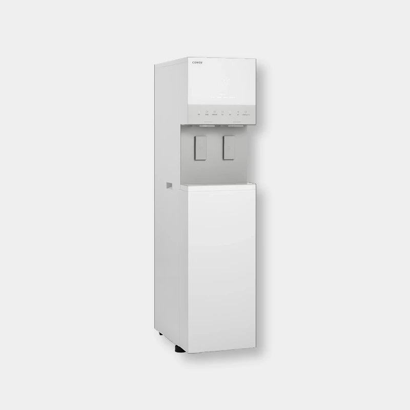 Coway CHPI-5820L Ice Stand 3.0 — front and side view showing slim 13-inch design