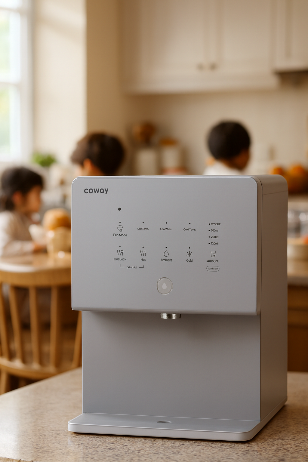 [ai-lifestyle] Coway CHP-6330L Countertop Water Purifier - Hot & Cold in a real home setting