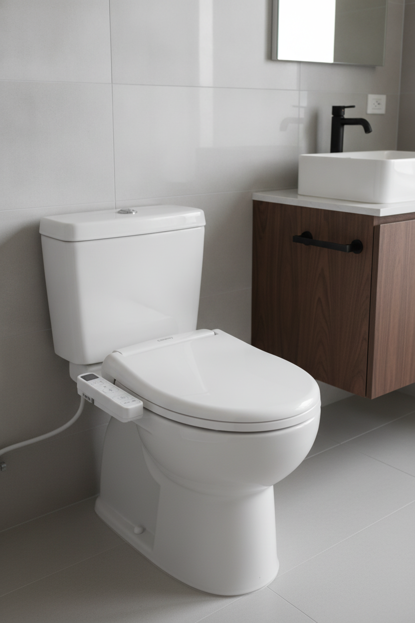 [ai-lifestyle] Coway BA-42A Premium Bidet (Round) in a real home setting